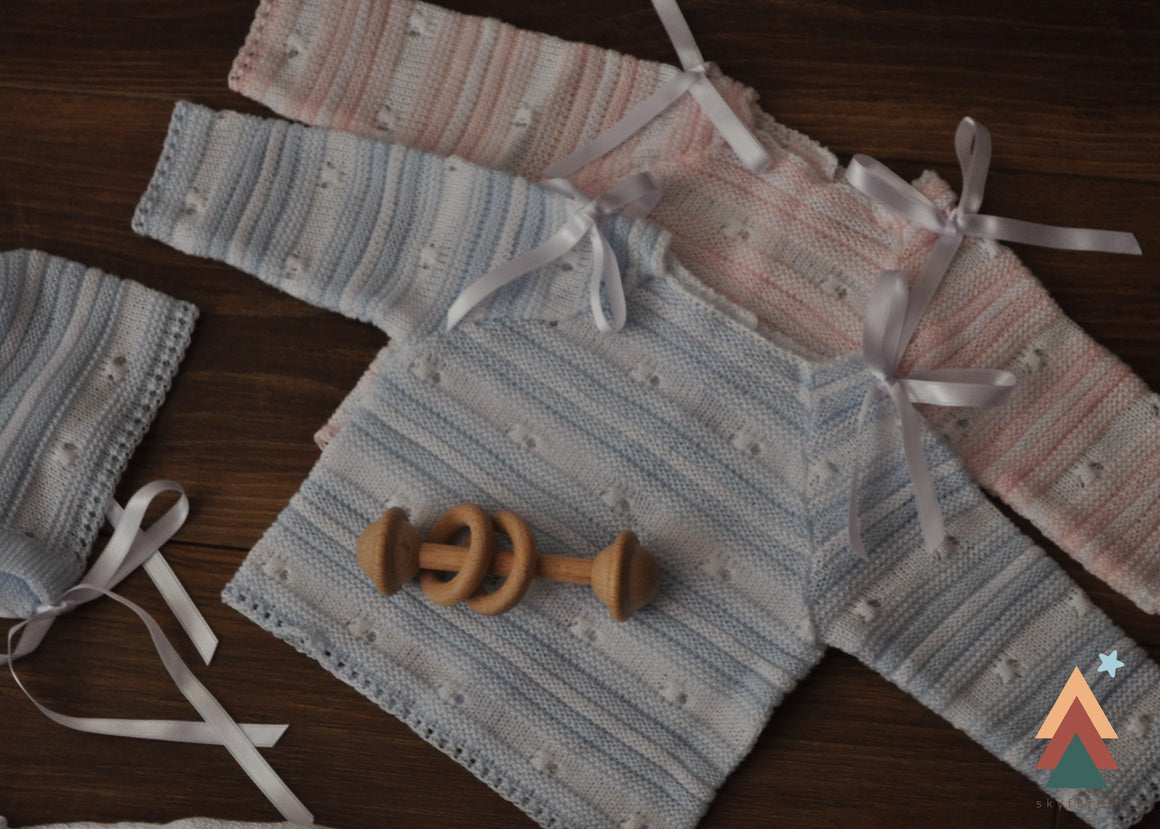 Newborn Girl Coming Home Outfit, baby pink lace layette trim, Baby girl boy take home set