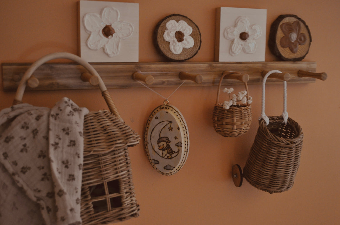 Moon sleepy angel nursery wall mount