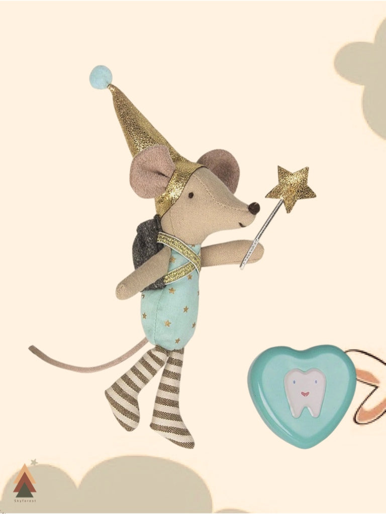 Maileg Tooth Fairy little brother striped legs