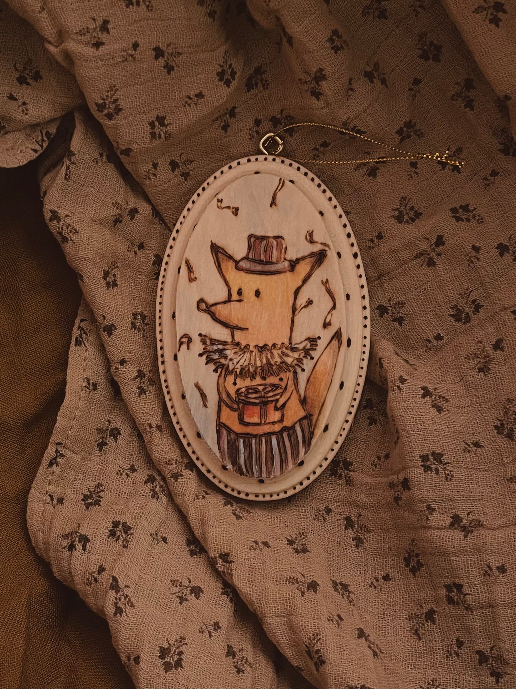 Eddie the fox nursery wall mount